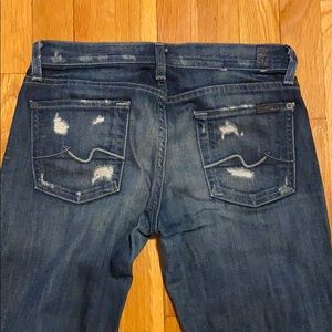 7 For All Mankind distressed jeans
